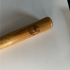 Vintage New York Yankees Mini 18” Wooden Baseball Bat with Logo